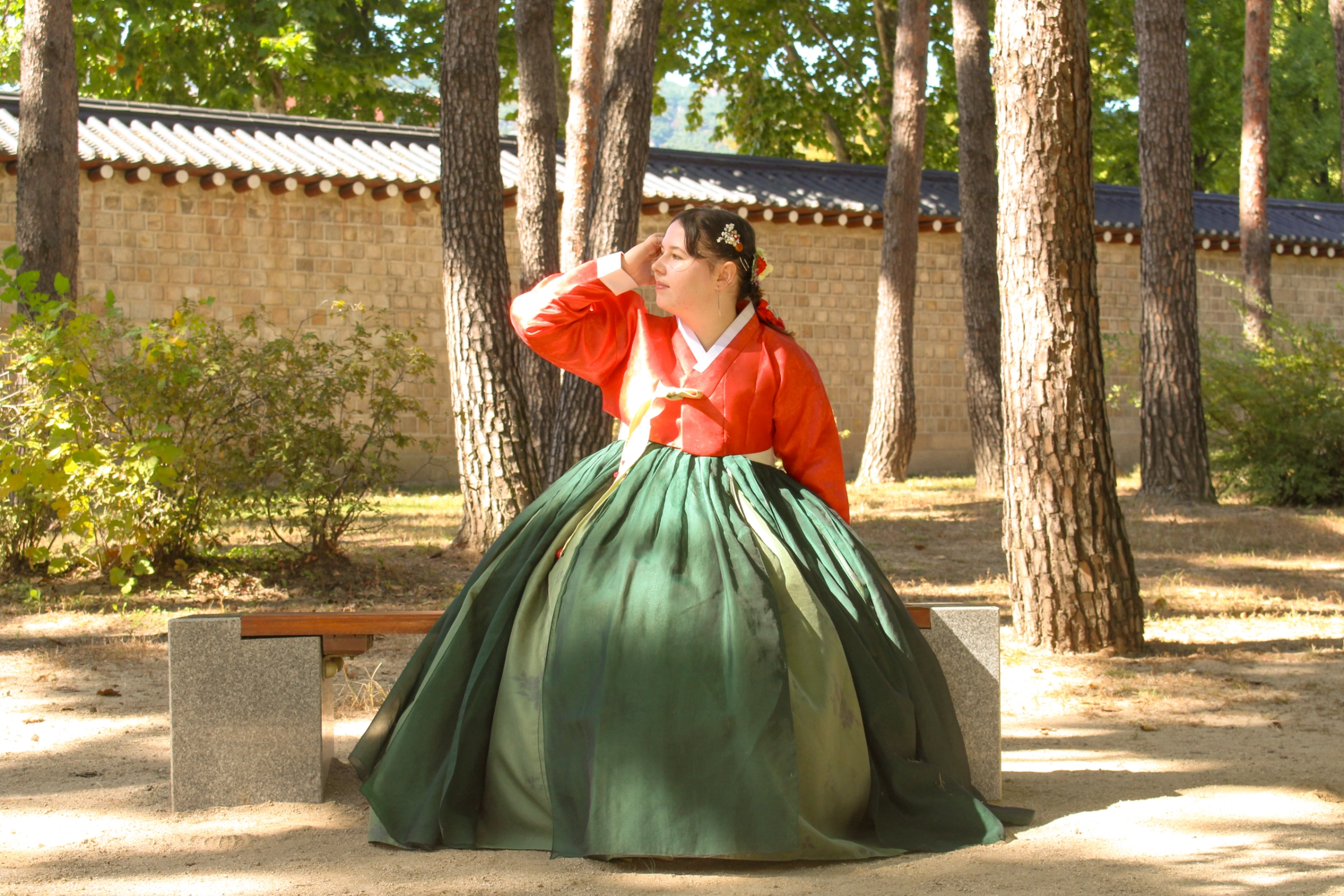 Saska in Korean traditional clothes
