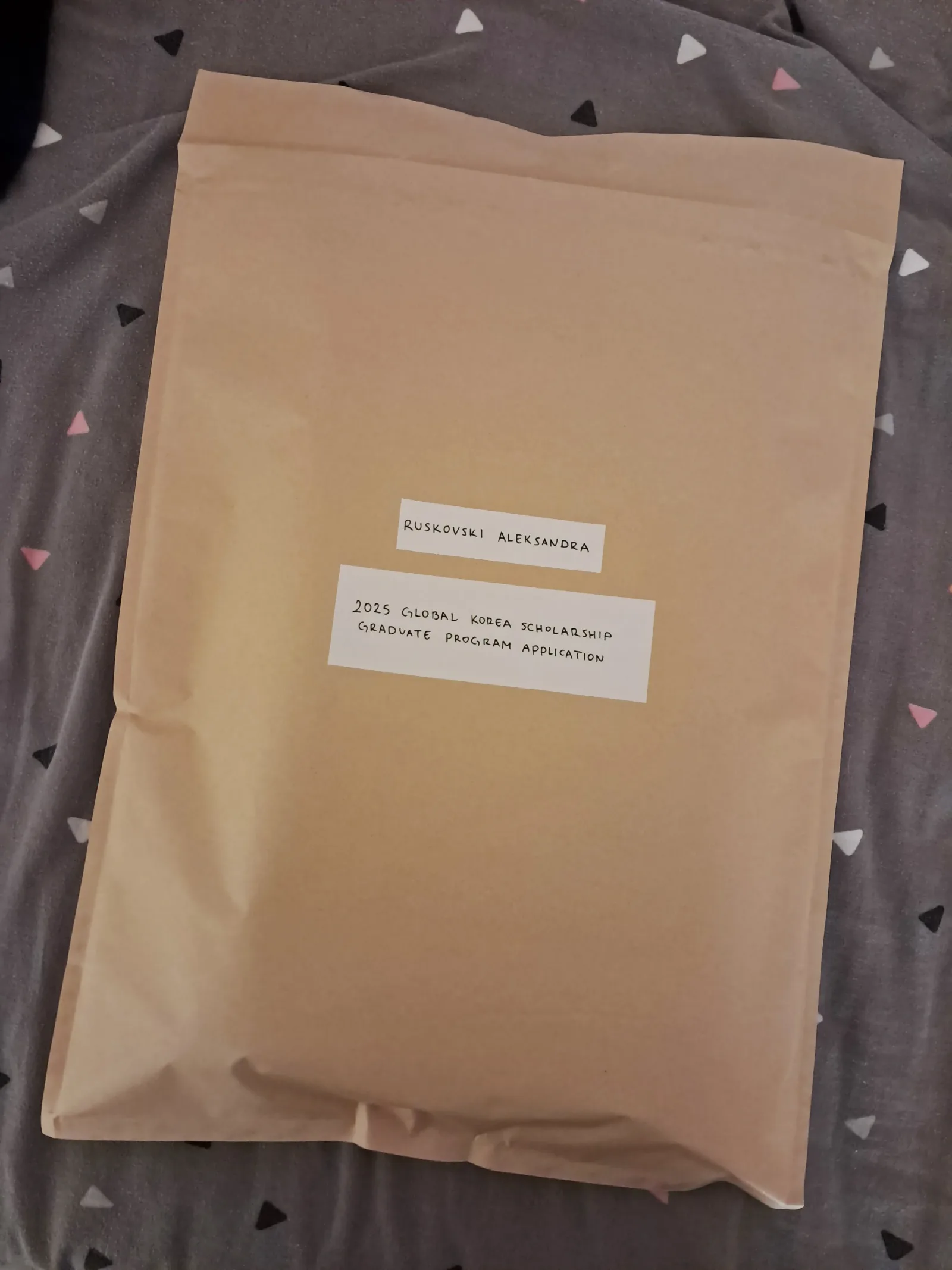 Completed GKS application package